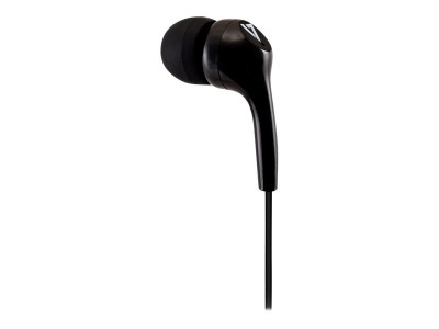 V7 : 3.5MM STEREO EARBUDS NOISE ISOLATING 1.2M cable BLACK