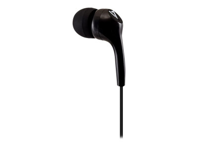 V7 : 3.5MM STEREO EARBUDS NOISE ISOLATING 1.2M cable BLACK