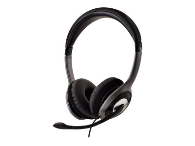 V7 : DELUXE USB HEADSET W/MIC ON cable CONTROL 1.8M cable