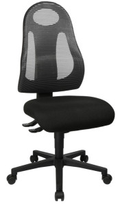 chaise pivotante de bureau topstar « Art Libre », noir / noir