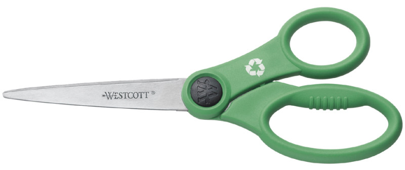 WESTCOTT Ciseaux Easy Grip, longueur: 130 mm, vert