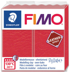 FIMO EFFECT LEATHER Pâte à modeler, ocre, 57 g