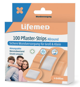 bandes de plâtre Lifemed « tous » couleur chair, 100