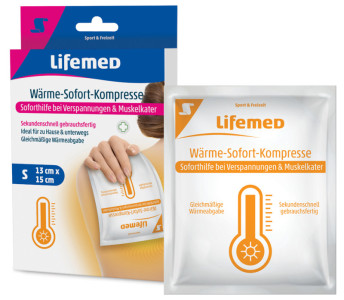 Lifemed chaleur comprimer immédiatement, 150 x 130 mm, blanc