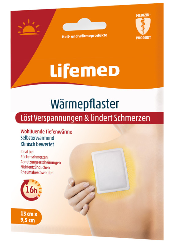 Lifemed plâtre de chauffage, 95 x 130 mm, blanc