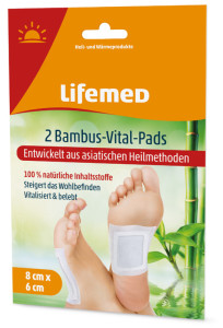 bambou Lifemed tampons de l'état civil, 80 x 60 mm, blanc, 2-pack