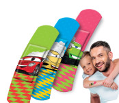 enfants Lifemed de bandes de plâtre « voitures », 10 enfants Lifemed de bandes de plâtre « voitures », 10