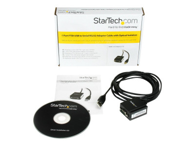 Startech : 1PORT FTDI USB TO SERIAL RS232 ADAPTER cable avec ISOLATION