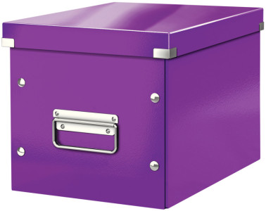 LEITZ Boîte de rangement Click & Store WOW Cube L, blanc