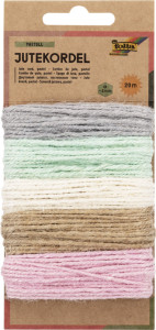 folia Cordon de jute, 5 x 4 m, couleurs assorties