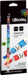 Wonday Gouache, étui carton de 5 tubes de 12 ml