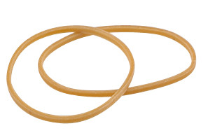 Wonday Bracelets caoutchouc, nature, 200 mm, carton de 100 g