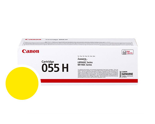 Canon toner 055 H Y cartouche 055Y Grande capacité pour i-Sensys série MF740 et LBP660