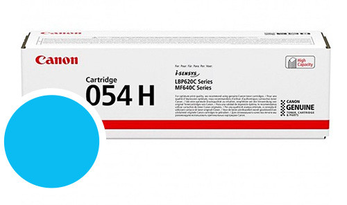 Canon 054HC Toner Cyan 054H Haute capacité 2300 pages pour i-Sensys MF640