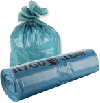 franz mensch Sac poubelle, bleu, 160 litres, LDPE