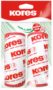 Kores Nachfüllung für Fussel-Roller, 2 x 80 Blatt