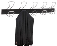 Garde-robe murale ALBA PMPRO3 M, 3 crochets, gris/noir