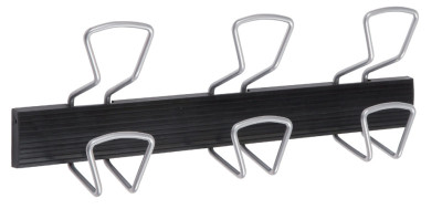 Garde-robe murale ALBA PMPRO3 M, 3 crochets, gris/noir