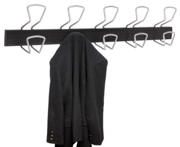 Garde-robe murale ALBA PMPRO3 M, 3 crochets, gris/noir