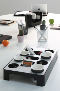 ALBA Stifteköcher MESHCUP M, à partir de fil métallique, gris