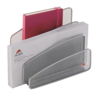 ALBA Briefständer MESHLETTER M, à partir de fil métallique, gris