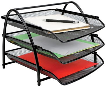 ALBA Briefablage MESHTRAY3 BC, A4, métal fil, blanc