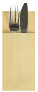 PAPSTAR Serviette pochette, pli 1/8, blanc
