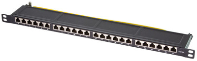 LogiLink 19 « panneau de raccordement Cat.6A, 24 ports, gris clair, 0,5 HE