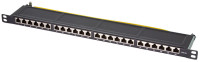 Panneau de brassage LogiLink 19 Cat. 6A, 24 ports, noir, 0,5 U