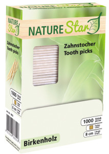Franz Mensch cure-dent  NATURE Star, en bois, en vrac