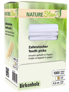 Franz Mensch cure-dent enveloppée de nature Star, en bois,