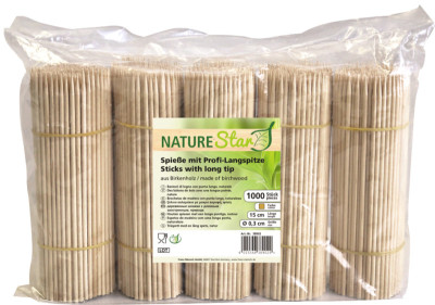 Franz Mensch brochettes  NATURE Star, en bois, 150 mm