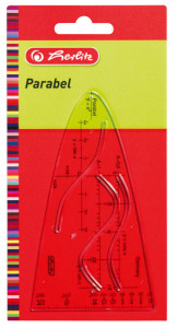 herlitz parabole unitaire, transparent, plastique