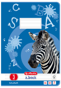 Herlitz x.book livre d'exercice, A4, décision 2 / doublée