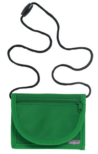 Pochette de cou Pagna, en nylon, vert