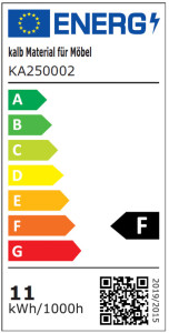 Kerkmann compteur d'arc BARI, (B) 2.550 x (t) 1 200 mm, blanc