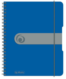 herlitz Collegeblock easy orga to go, A5, 80 Blatt, blau