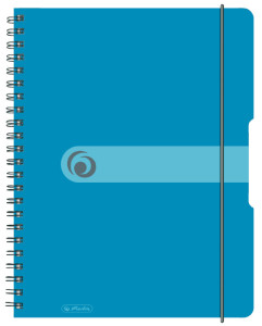 herlitz Collegeblock easy orga to go, A4, 80 Blatt, blau