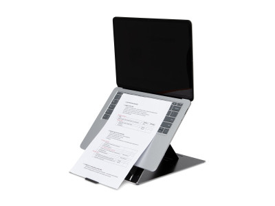 R-Go Tools R-Go Riser Duo, Support pour tablette et ordinateur portable, réglable, noir