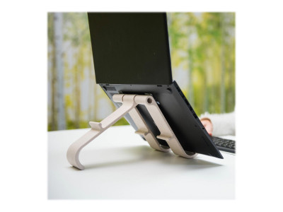 R-Go Tools R-Go Treepod Bio-based Support pour ordinateur portable et tablette, blanc