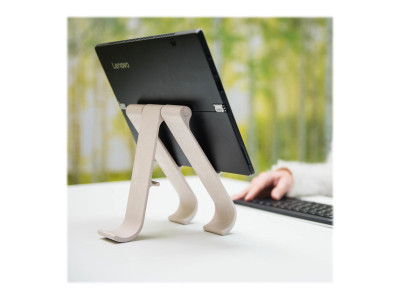 R-Go Tools R-Go Treepod Bio-based Support pour ordinateur portable et tablette, blanc