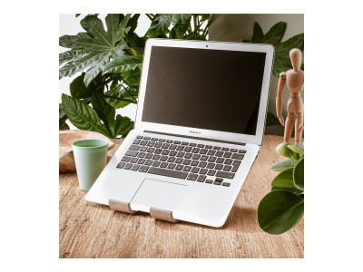 R-Go Tools R-Go Treepod Bio-based Support pour ordinateur portable et tablette, blanc