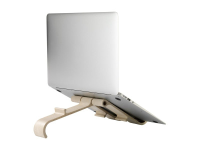 R-Go Tools R-Go Treepod Bio-based Support pour ordinateur portable et tablette, blanc