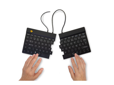 R-Go Tools R-Go Split Break Clavier Ergonomique, AZERTY (FR), noir, filaire