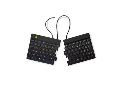 R-Go Tools R-Go Split Break Clavier Ergonomique, AZERTY (FR), noir, filaire