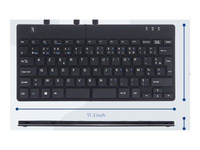 R-Go Tools R-Go Split Break Clavier Ergonomique, AZERTY (FR), noir, filaire