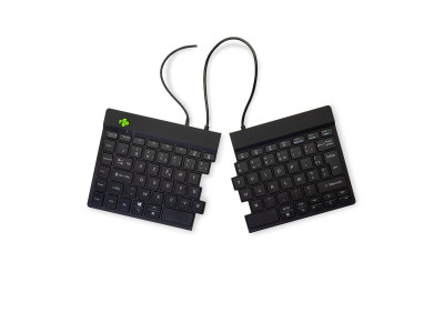 R-Go Tools R-Go Split Break Clavier Ergonomique, AZERTY (FR), noir, filaire