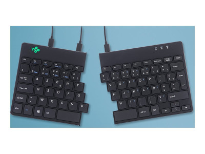 R-Go Tools R-Go Split Break Clavier Ergonomique, AZERTY (FR), noir, filaire