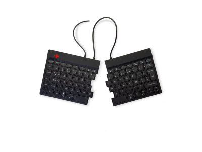 R-Go Tools R-Go Split Break Clavier Ergonomique, AZERTY (FR), noir, filaire