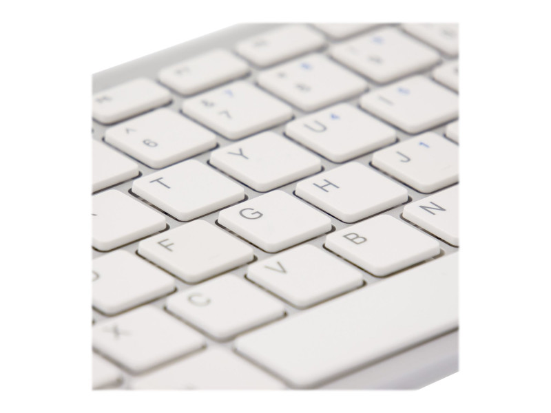 Stock Bureau - R-GO TOOLS Clavier Compact Ultra Mince Ergonomique - surface  plane- AZERTY (BE) USB Blanc